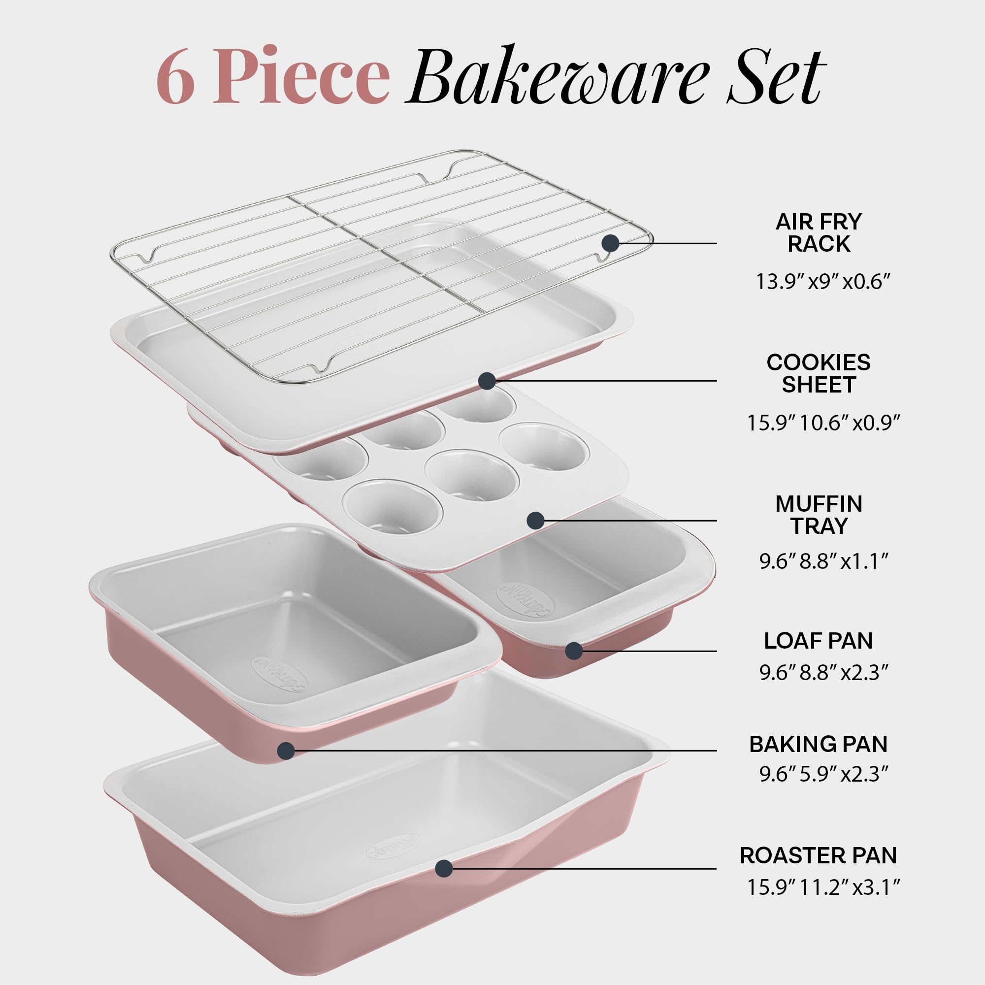 Gotham Steel XL cookie sheet with a large baking surface for cookies and roasts.