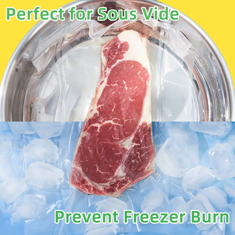 GOTISXIN 100 Quart freezer-safe bags prevent freezer burn and spoilage.