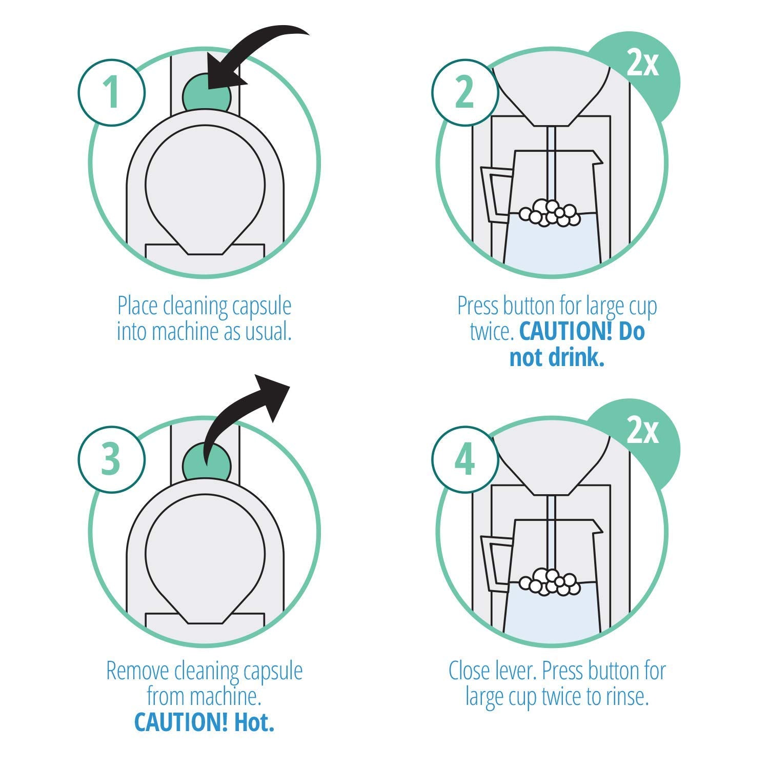 Gourmesso cleaning pod targets nozzle area for thorough machine maintenance.