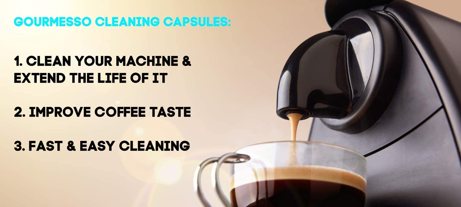 Gourmesso cleaning pods inside machine enable quick maintenance between brews.