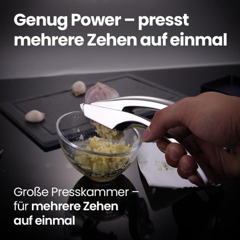 Gourmet Easy Dishwasher-Safe Garlic Press for quick cleanup after cooking