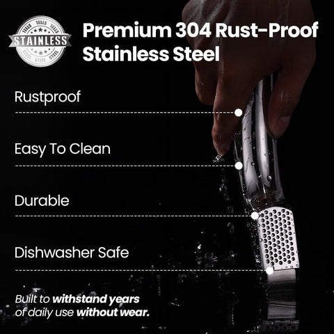 Gourmet Easy garlic press detachable handle for easy cleaning