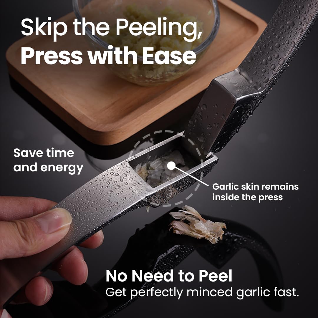 Gourmet Easy garlic press dishwasher safe for quick cleanup
