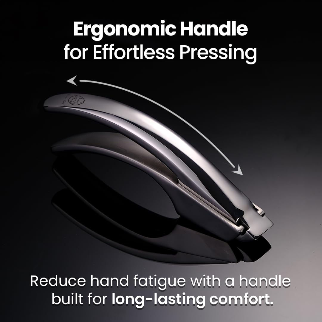 Gourmet Easy garlic press rust-proof stainless steel for durability