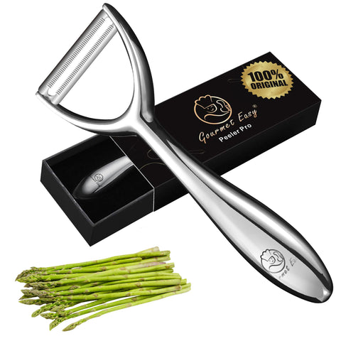 Gourmet Easy vegetable peeler with serrated blade for effortless skinning