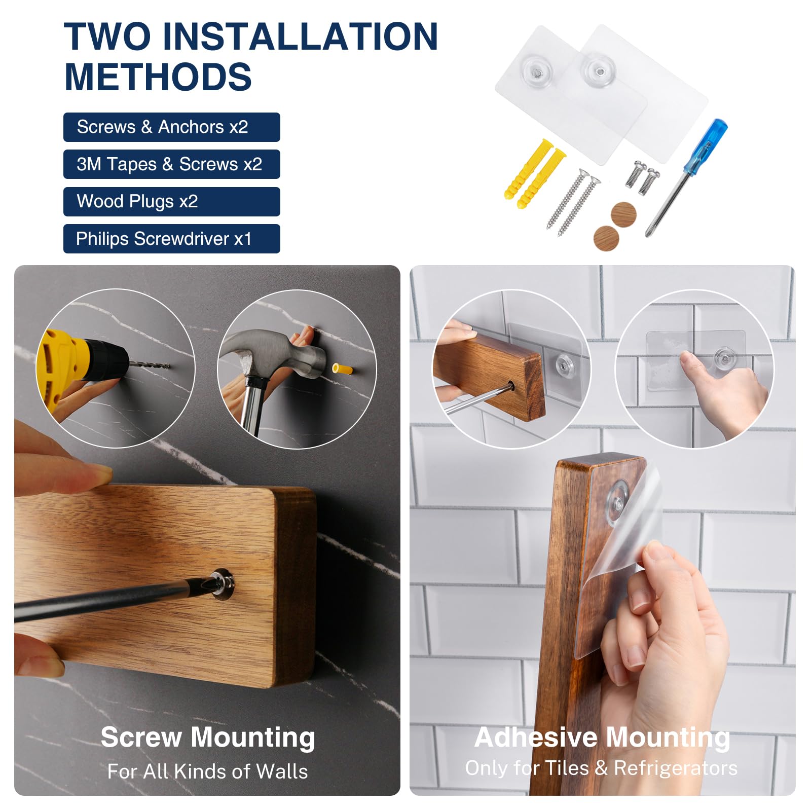 Gourmetop smooth acacia surface protects blades while storing.