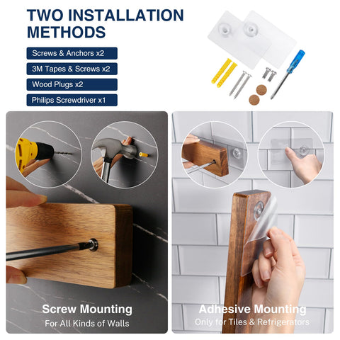 Gourmetop smooth acacia surface protects blades while storing.