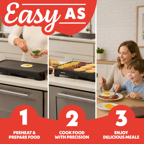 Gourmia compact storage fits into cabinets and small kitchens.