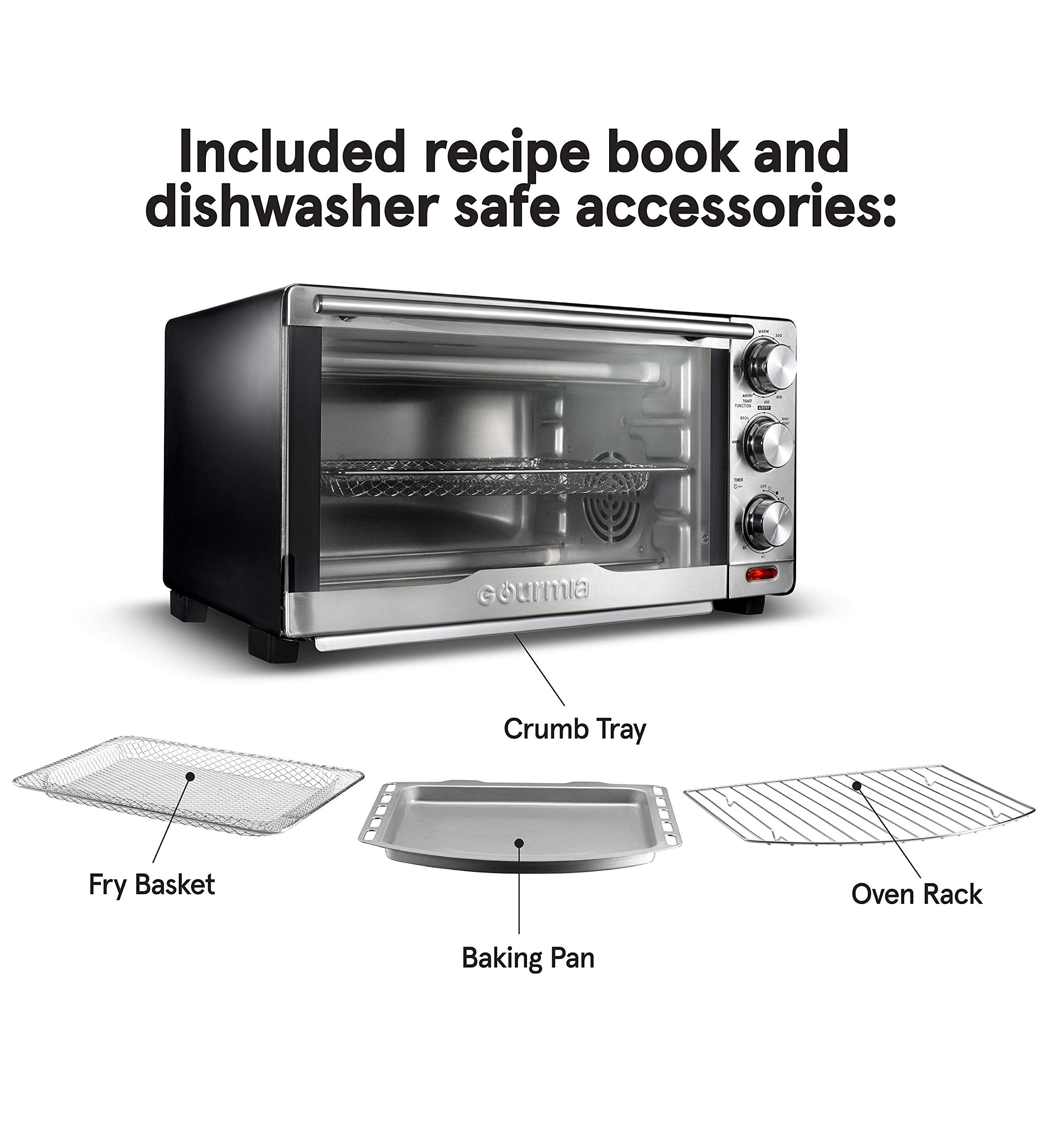 Gourmia GTF7350 baking pan for golden, even browning and sheet meals.