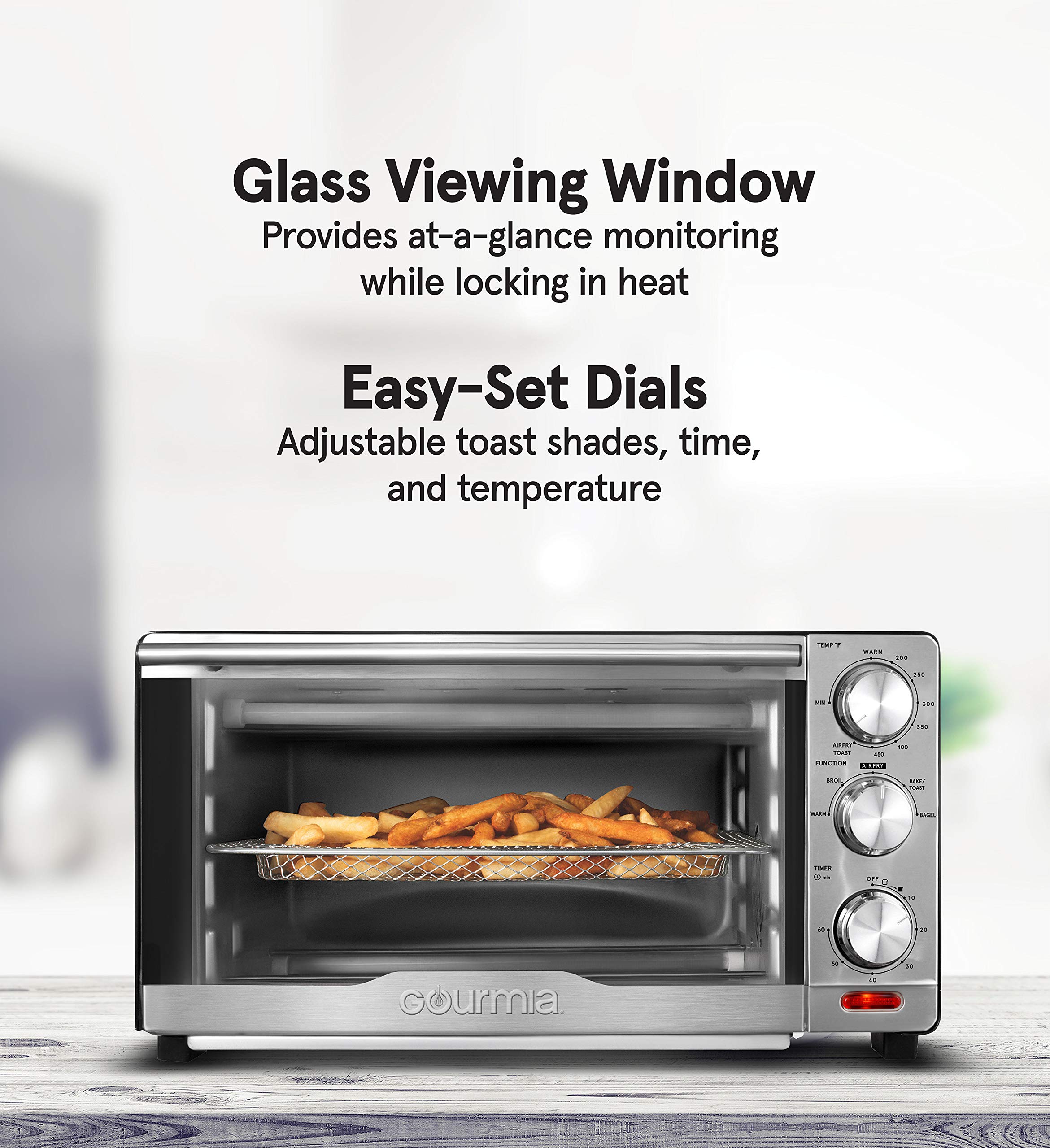 Gourmia GTF7350 oven rack for multi-level cooking and even heat.
