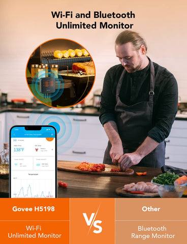 Govee app notification screen demonstrating remote alert capability for temps.