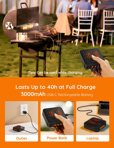 Govee battery life up to forty hours on a single charge.