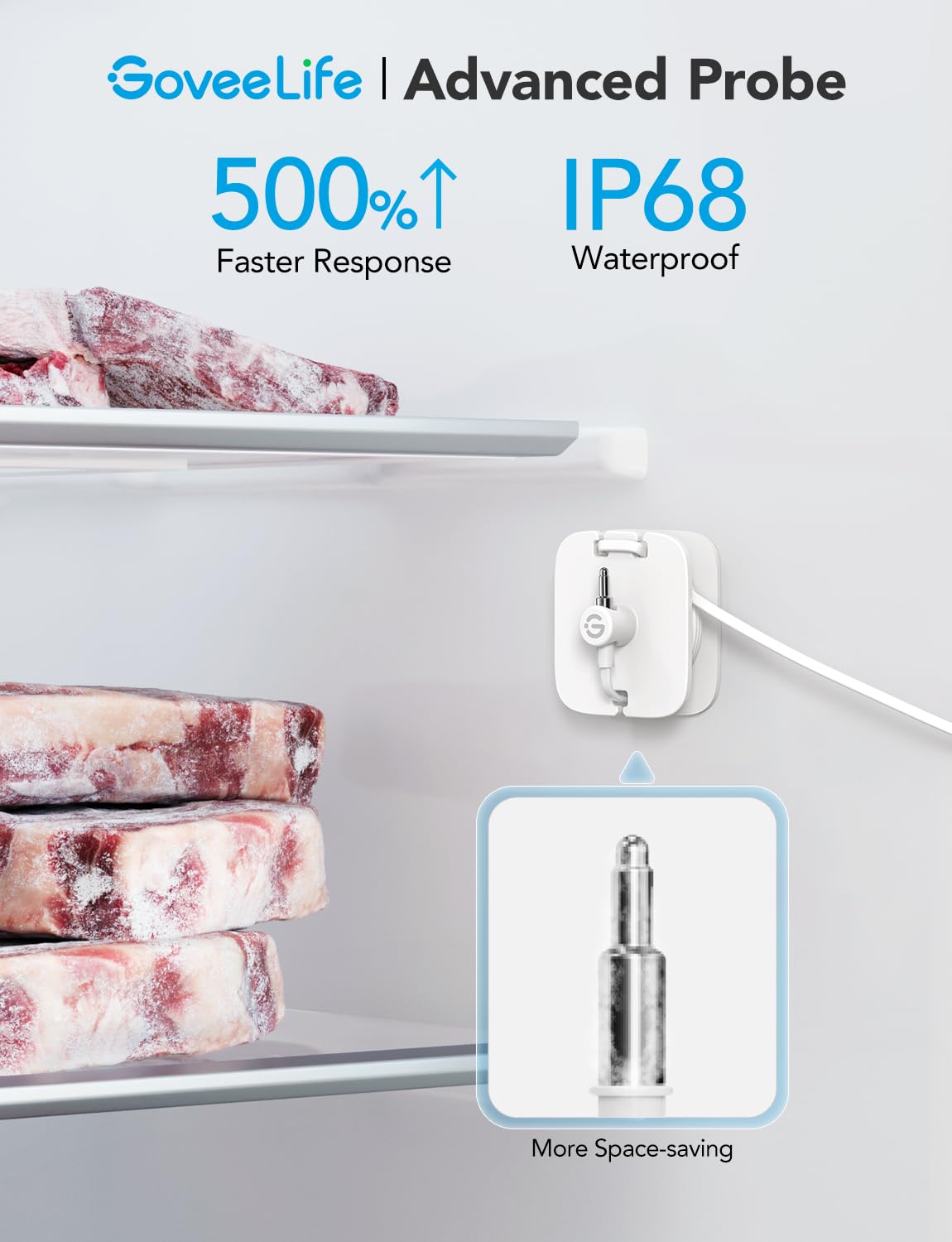 GoveeLife app view shows real-time data from anywhere without subscription.