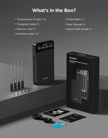 GoveeLife IP68 waterproof design for durable kitchen and grill use