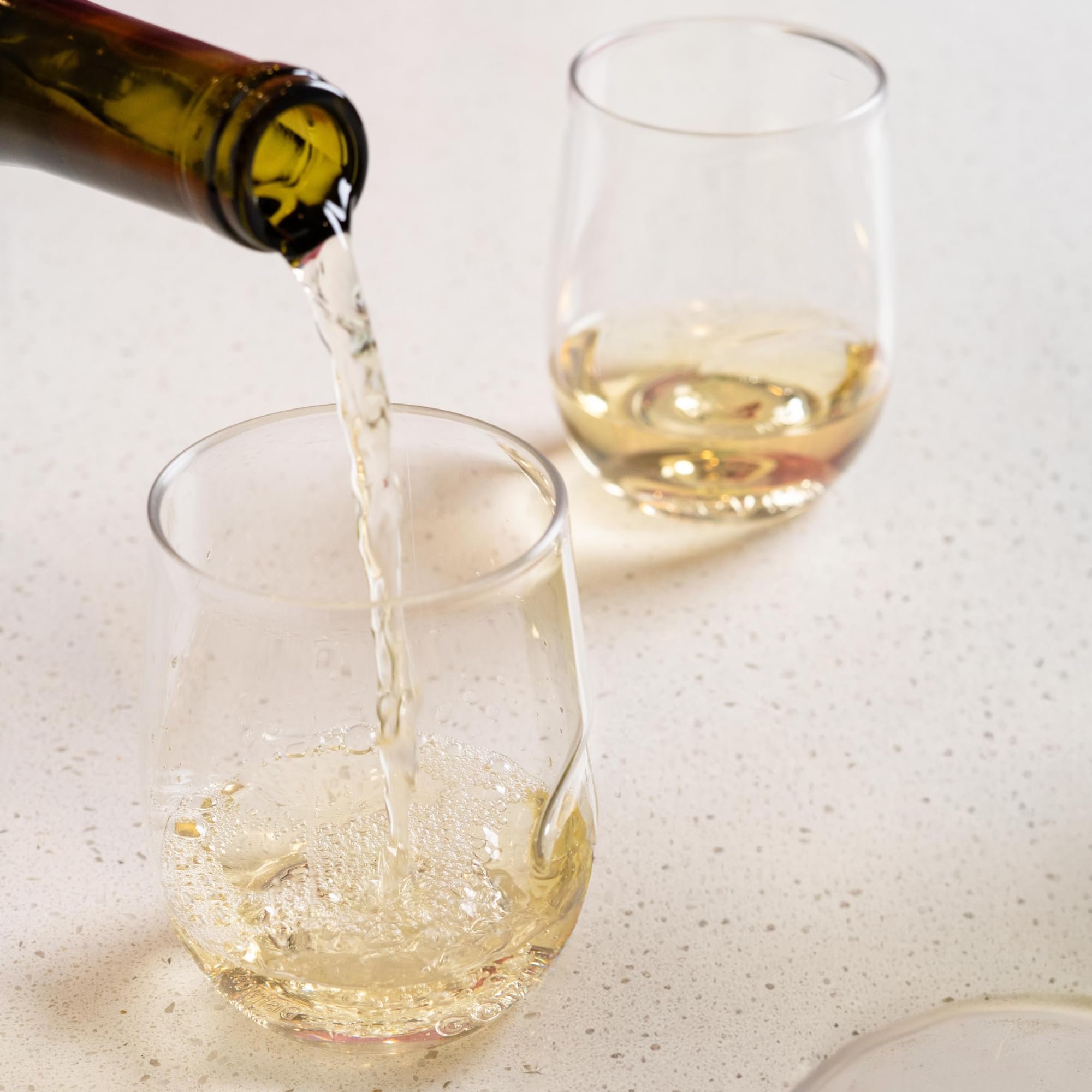 Govino shatterproof glass ideal for poolside picnics and camping.