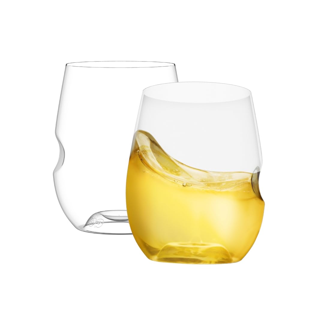 Govino unbreakable stemless wine glass 2-pack 12oz for everyday entertaining indoors and outdoors.