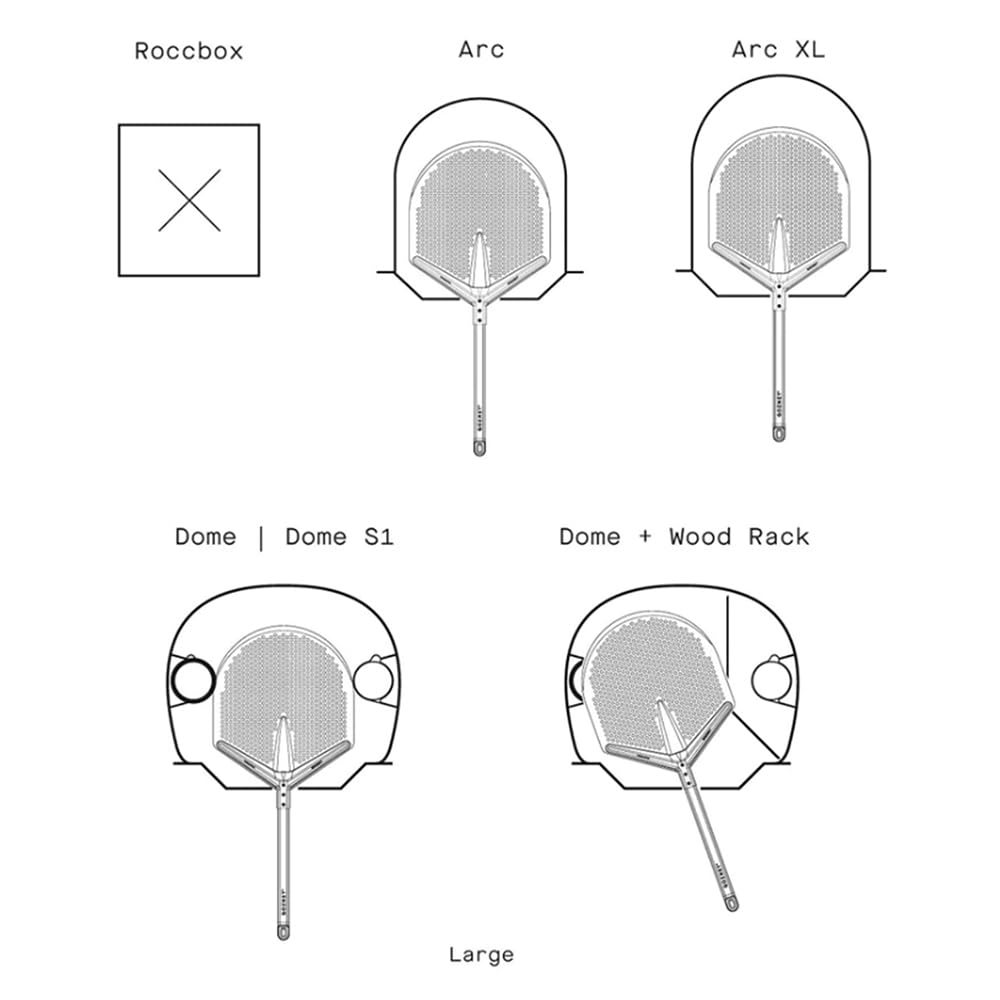 Gozney Pro Placement Peel is compatible with Arc XL and Dome ovens.
