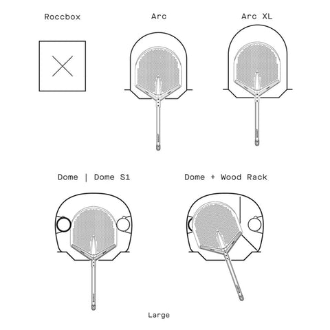 Gozney Pro Placement Peel is compatible with Arc XL and Dome ovens.