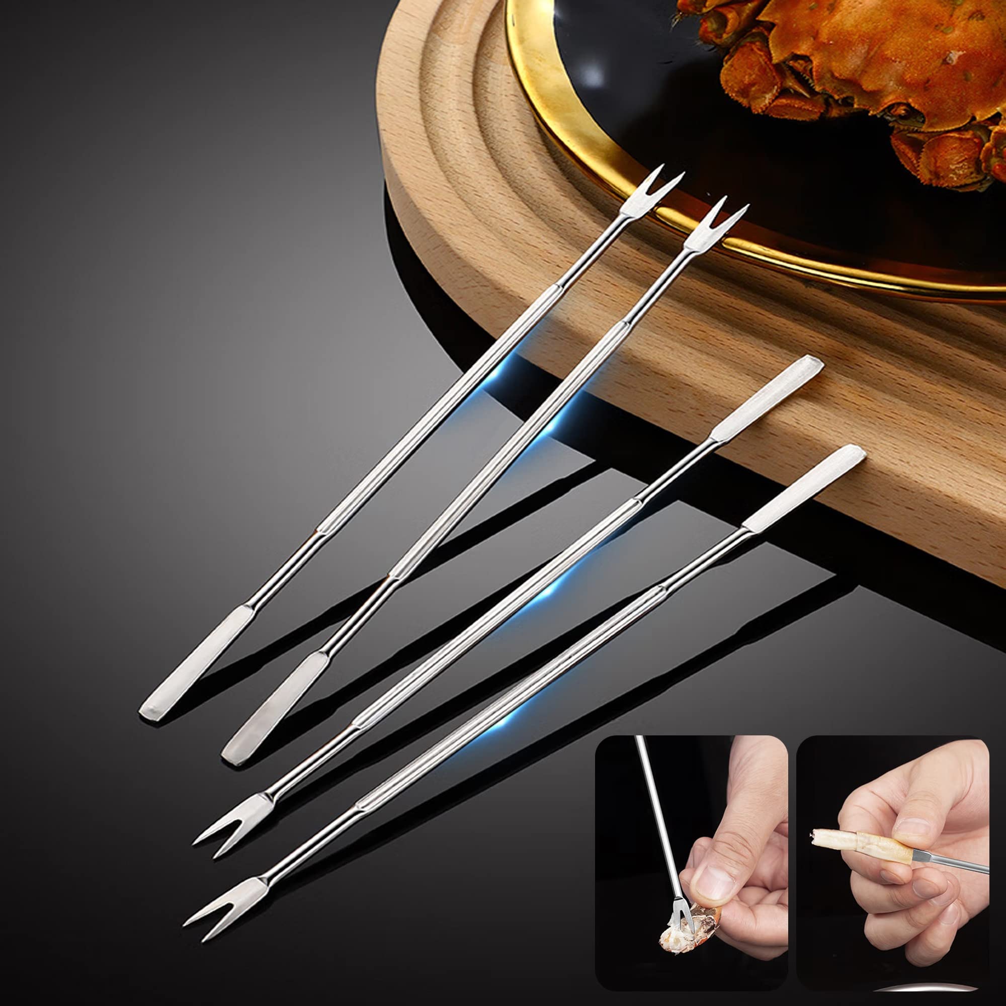 GPYG seafood scissors 2pcs sharpened for clean seafood cuts.