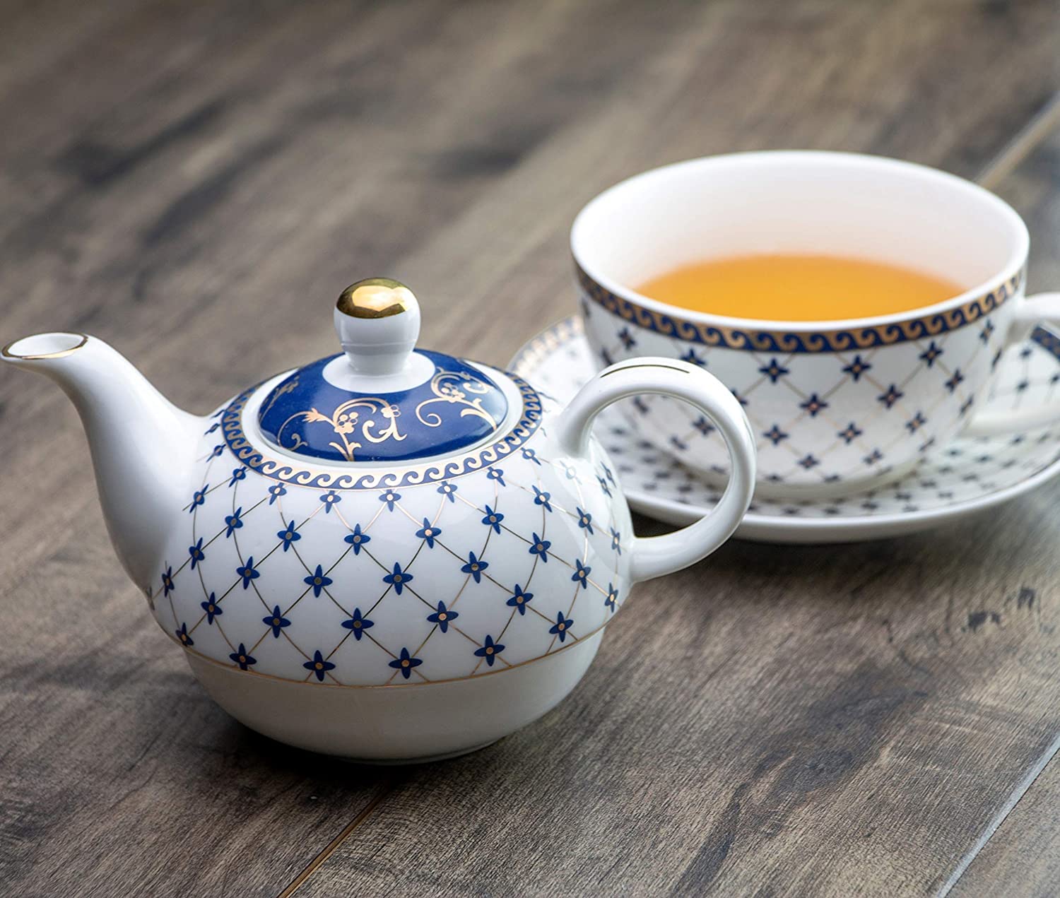 Grace Teaware porcelain tea-for-one teacup 10 oz, keeps tea warm for solo sips.