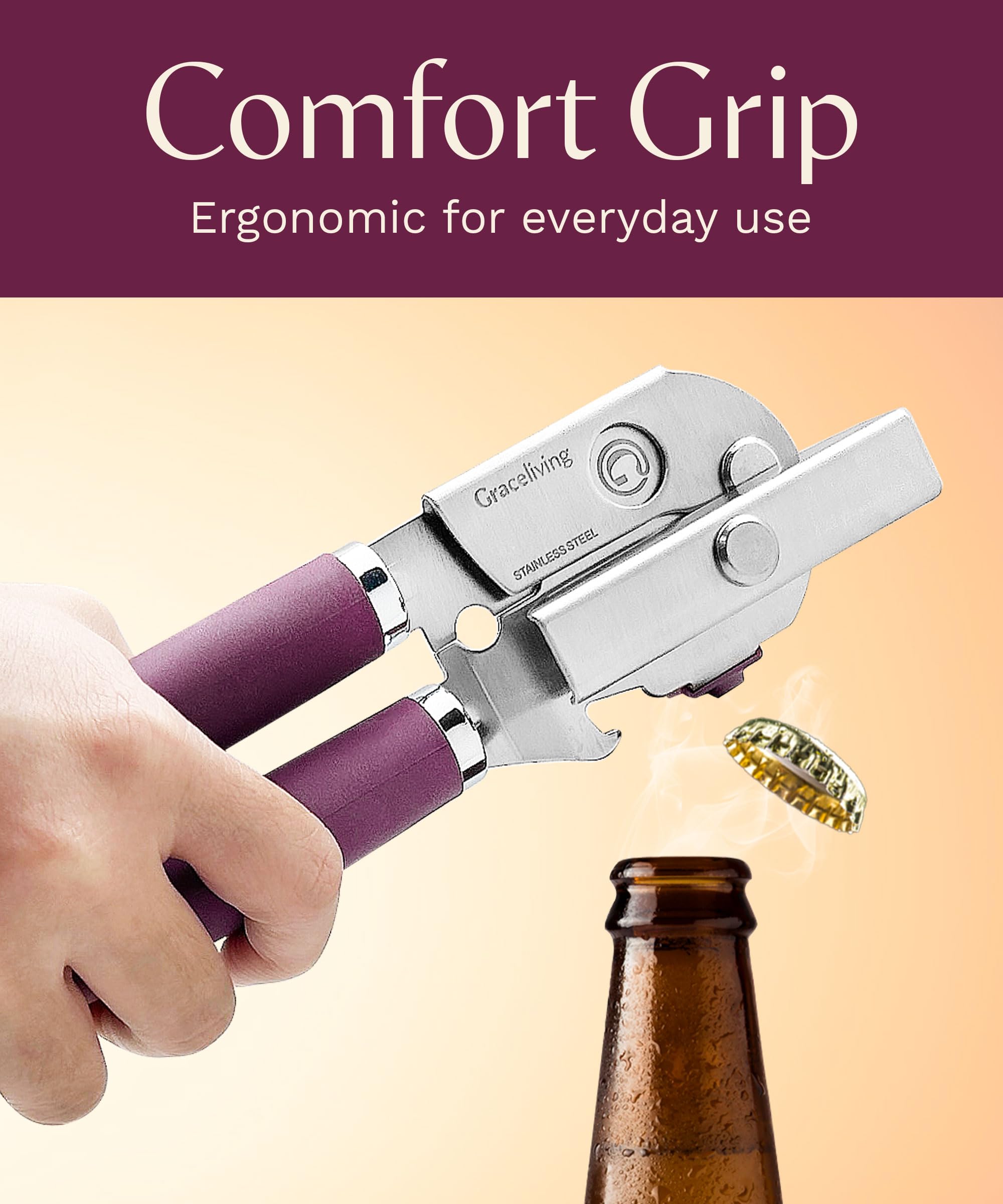 Graceliving precision gears ensure smooth operation and durable performance.