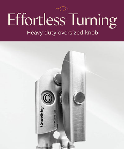 Graceliving stainless steel precision gears ensure clean, jag-free cuts.