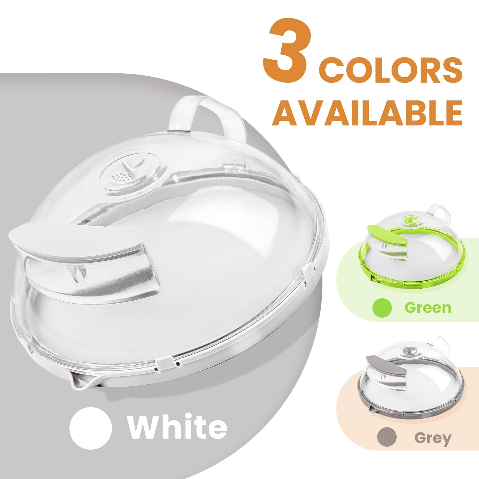 Gracenal BPA-free polycarbonate lid is microwave safe.