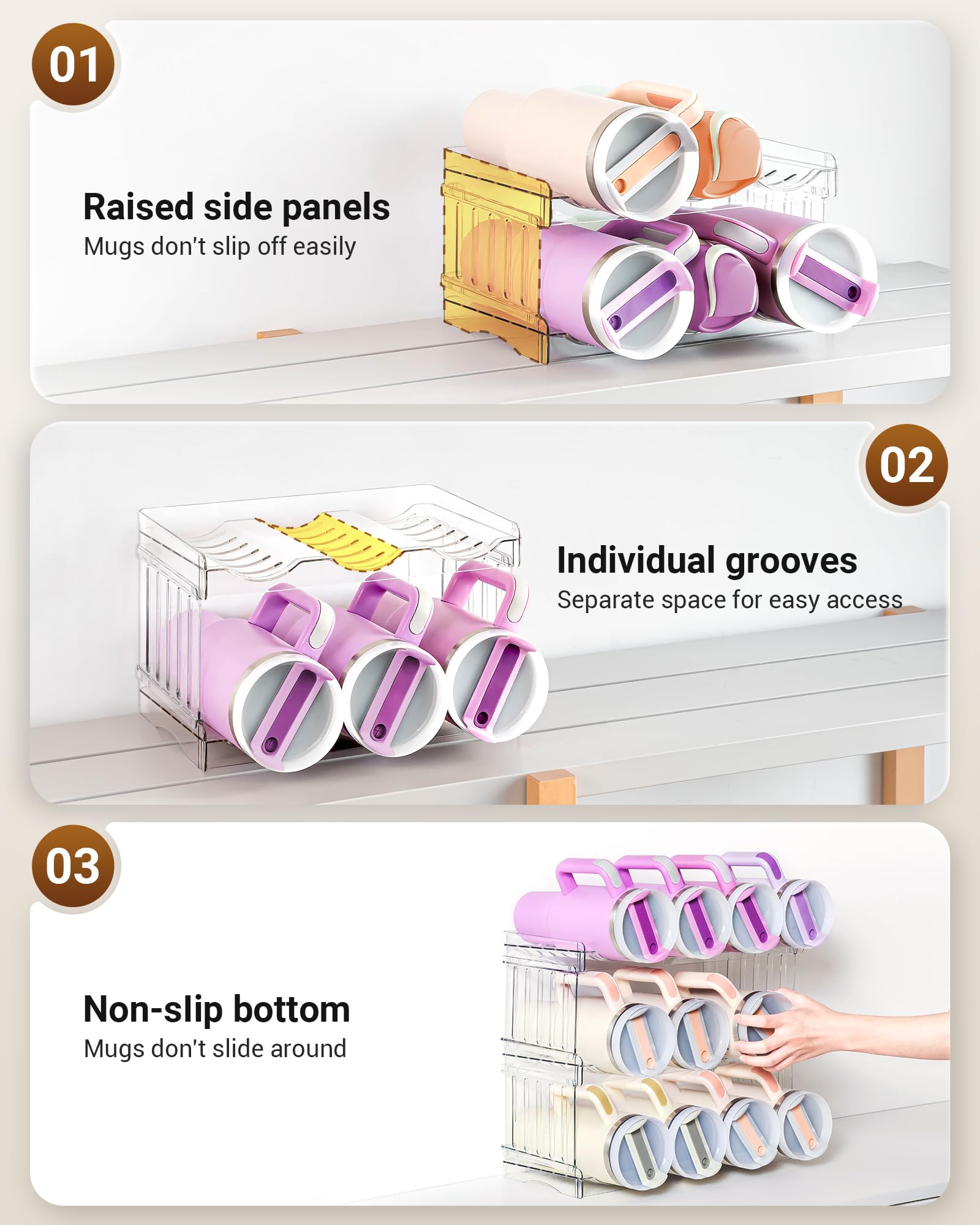 Gracenal fridge-safe and BPA-free beverage storage