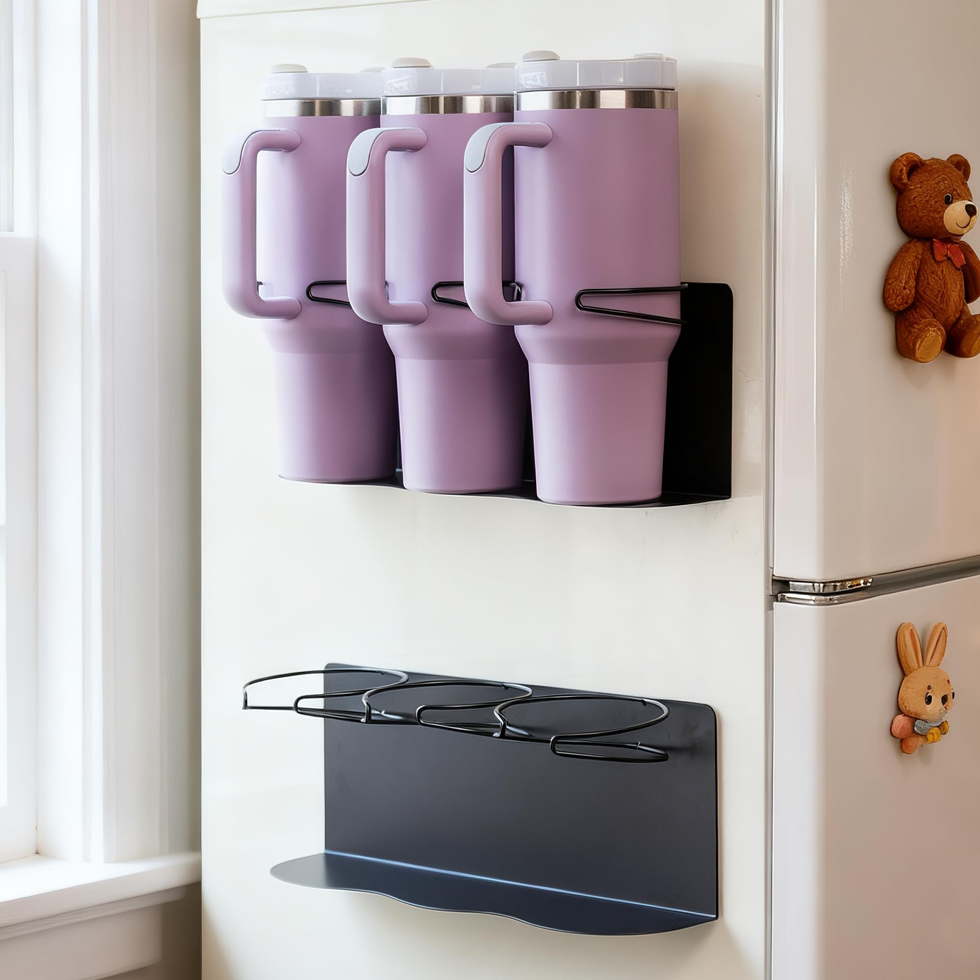 Gracenal gift-pack tumbler organizer helps declutter kitchen and office spaces.
