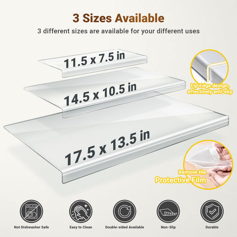 Gracenal large clear cutting board shows spacious prep surface with vegetables