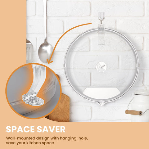 Gracenal 11.5x11.5 inch clear lid fits microwaves securely.