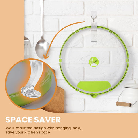 Gracenal wall-hang hook saves counter space when not in use.