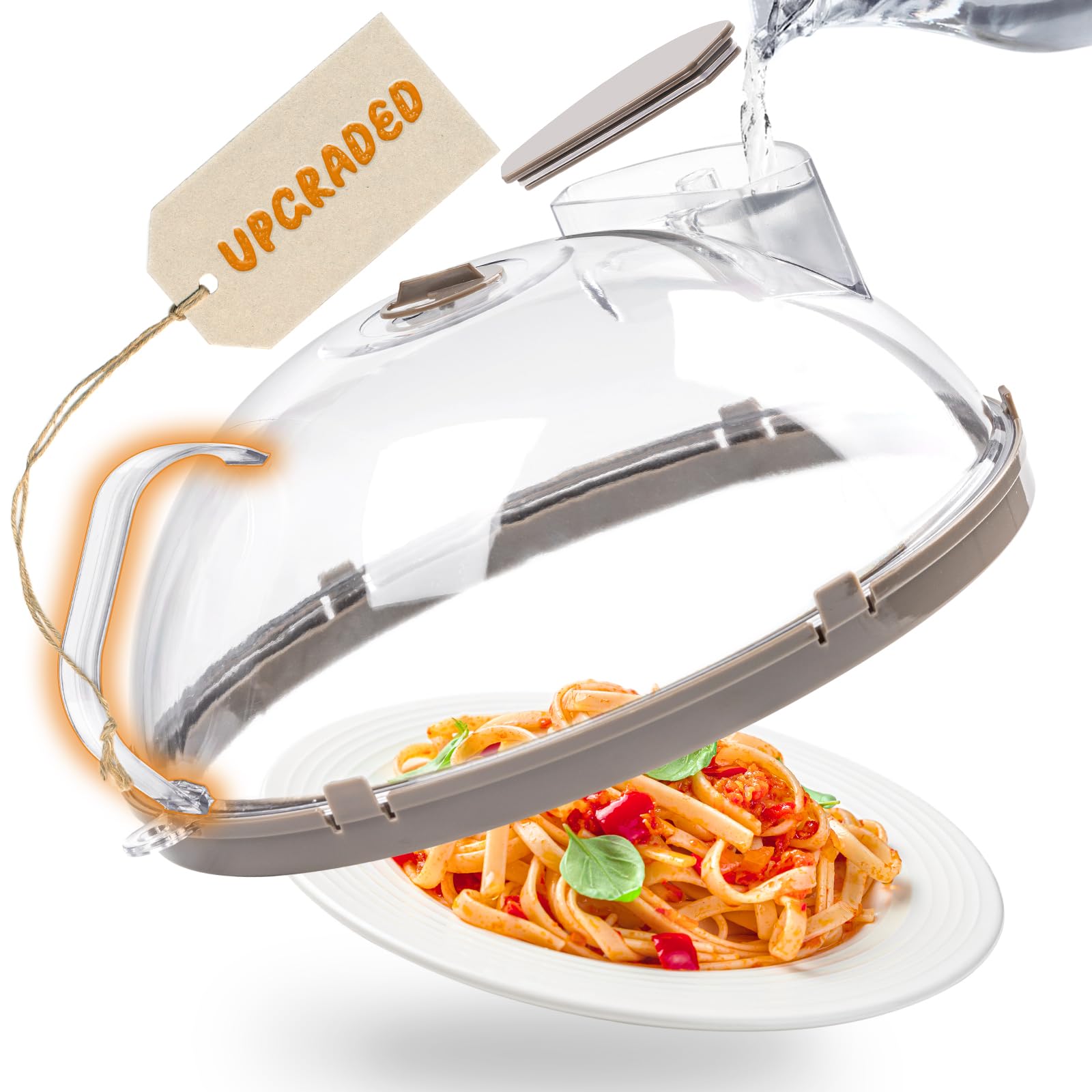 Gracenal microwave splatter cover dome protects microwave while heating food