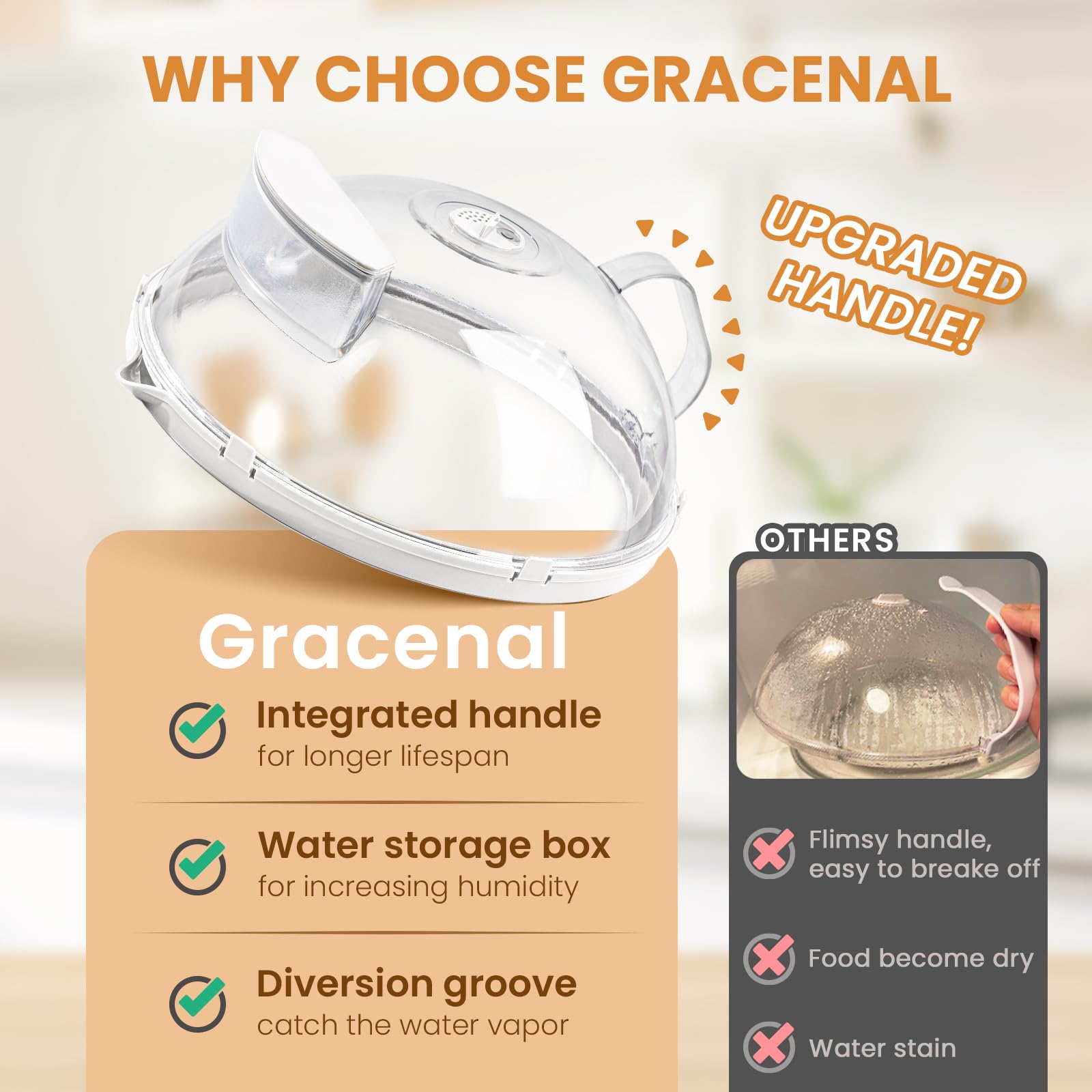 Gracenal multi-use cover doubles as a lid and keeps food fresh.