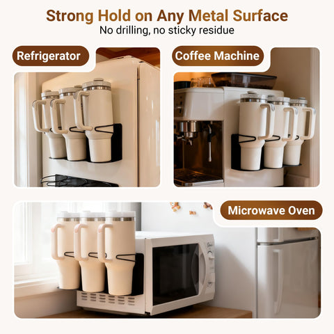 Gracenal magnetic panels securely hold heavy tumblers up to 13 lb.