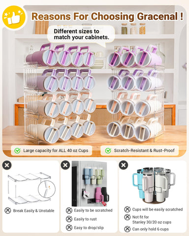 Gracenal stackable design close-up emphasizes sturdy panels and reliability