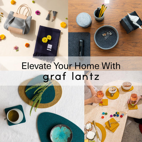 Graf Lantz Bierfilzl Ocean display in a corner complements contemporary tabletops