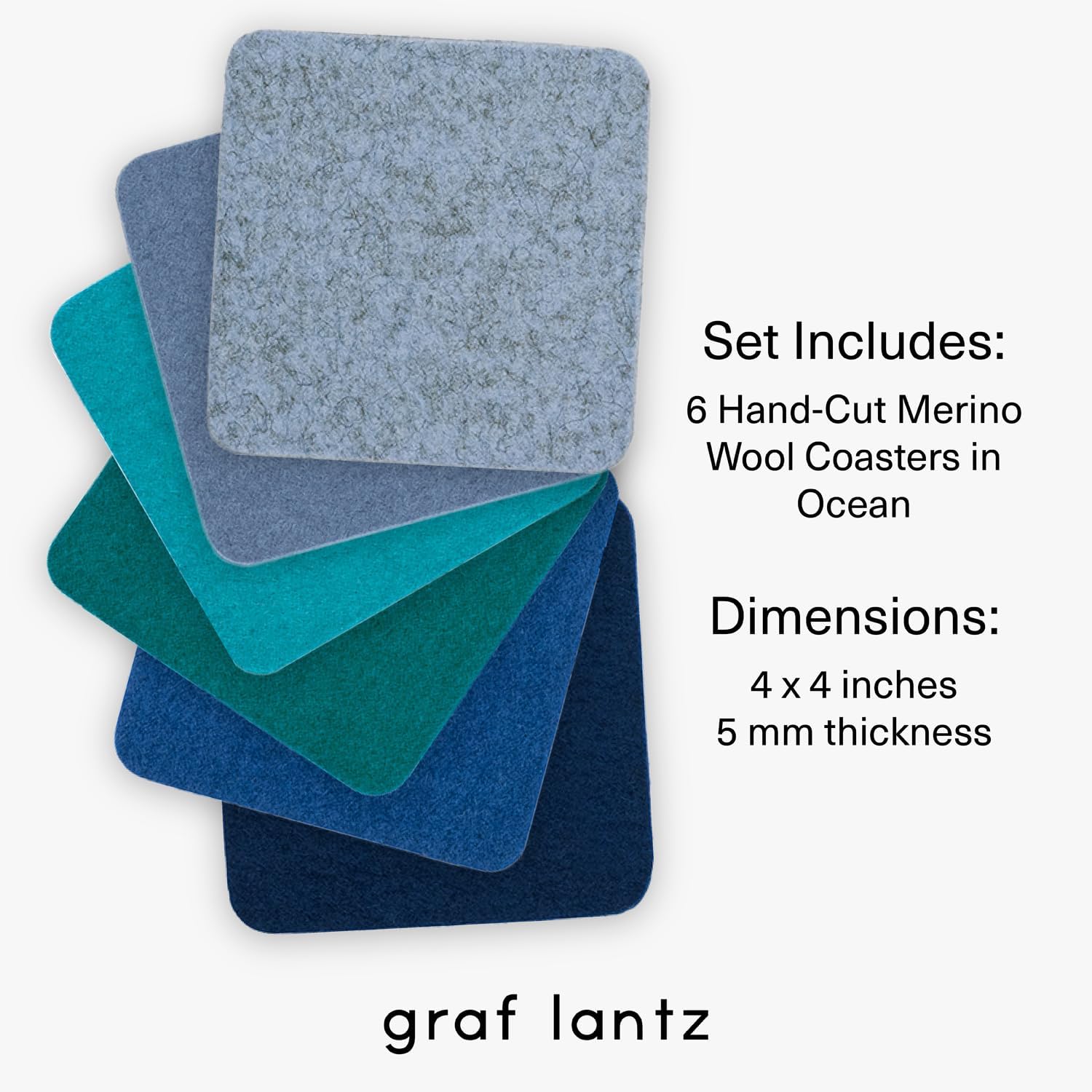 Graf Lantz Bierfilzl Ocean coasters stacked for storage and display