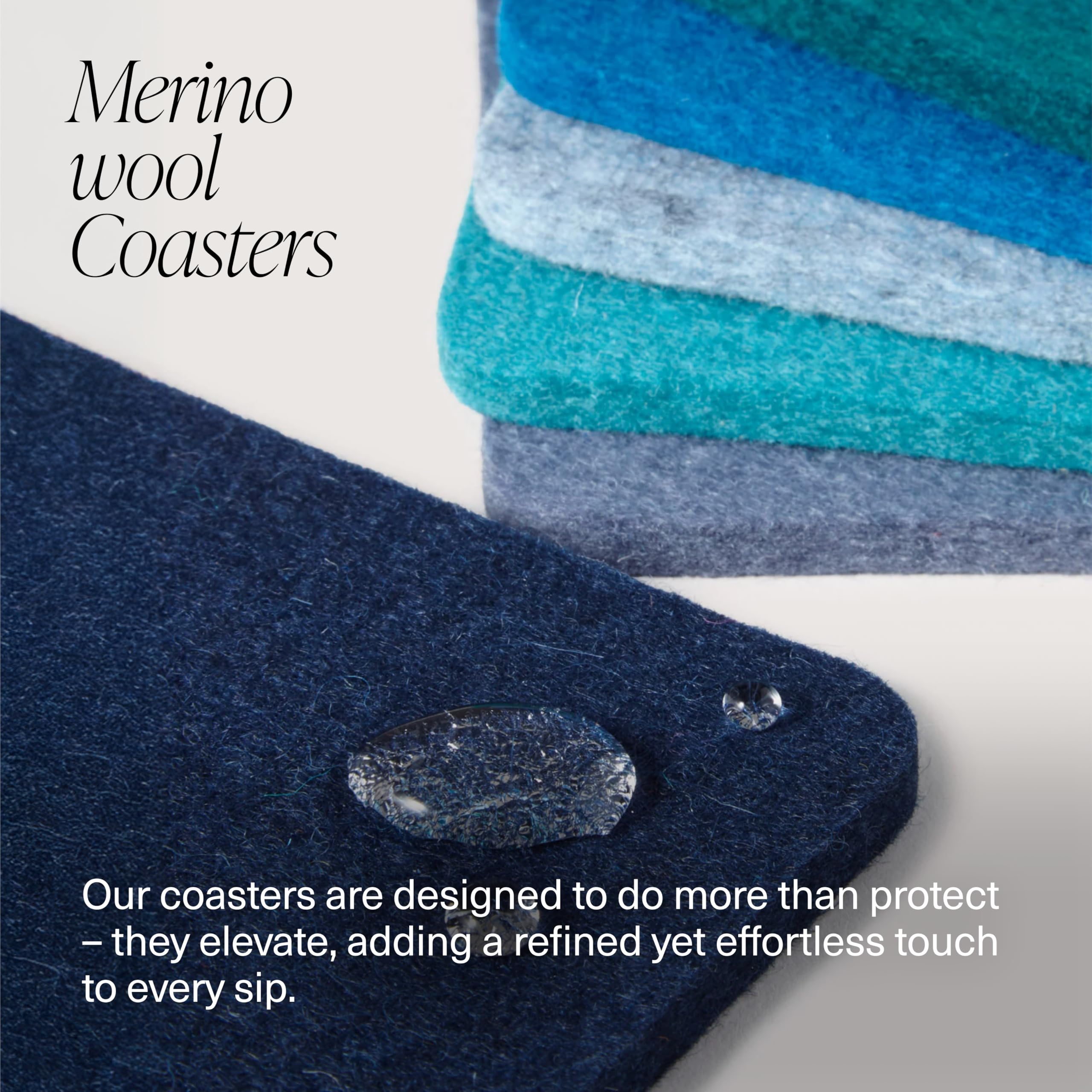 Graf Lantz Bierfilzl coasters absorb moisture up to 30% of their weight, keeping tabletops cleaner.