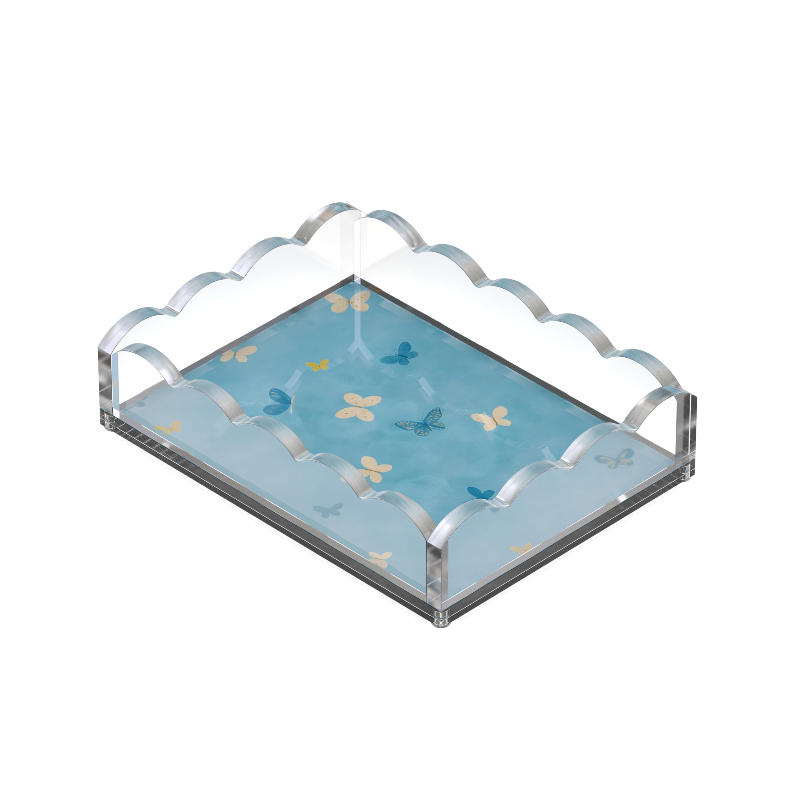GRAHAM DESIGN acrylic desk organizer tray keeps essentials neat.