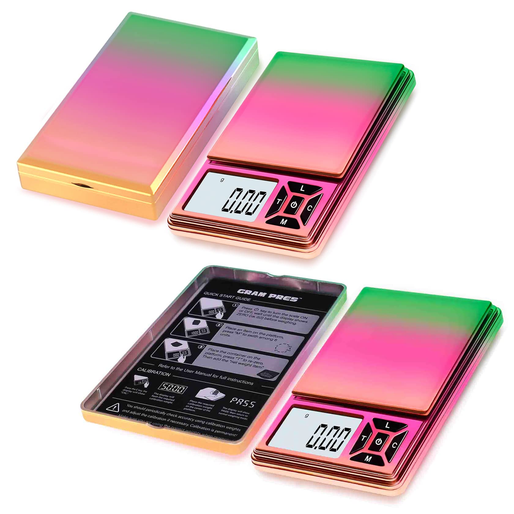 GRAM PRES digital pocket scale with precision sensors for reliable readings.