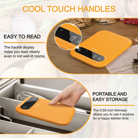GRAM PRES battery compartment and four AAA batteries for long-lasting use