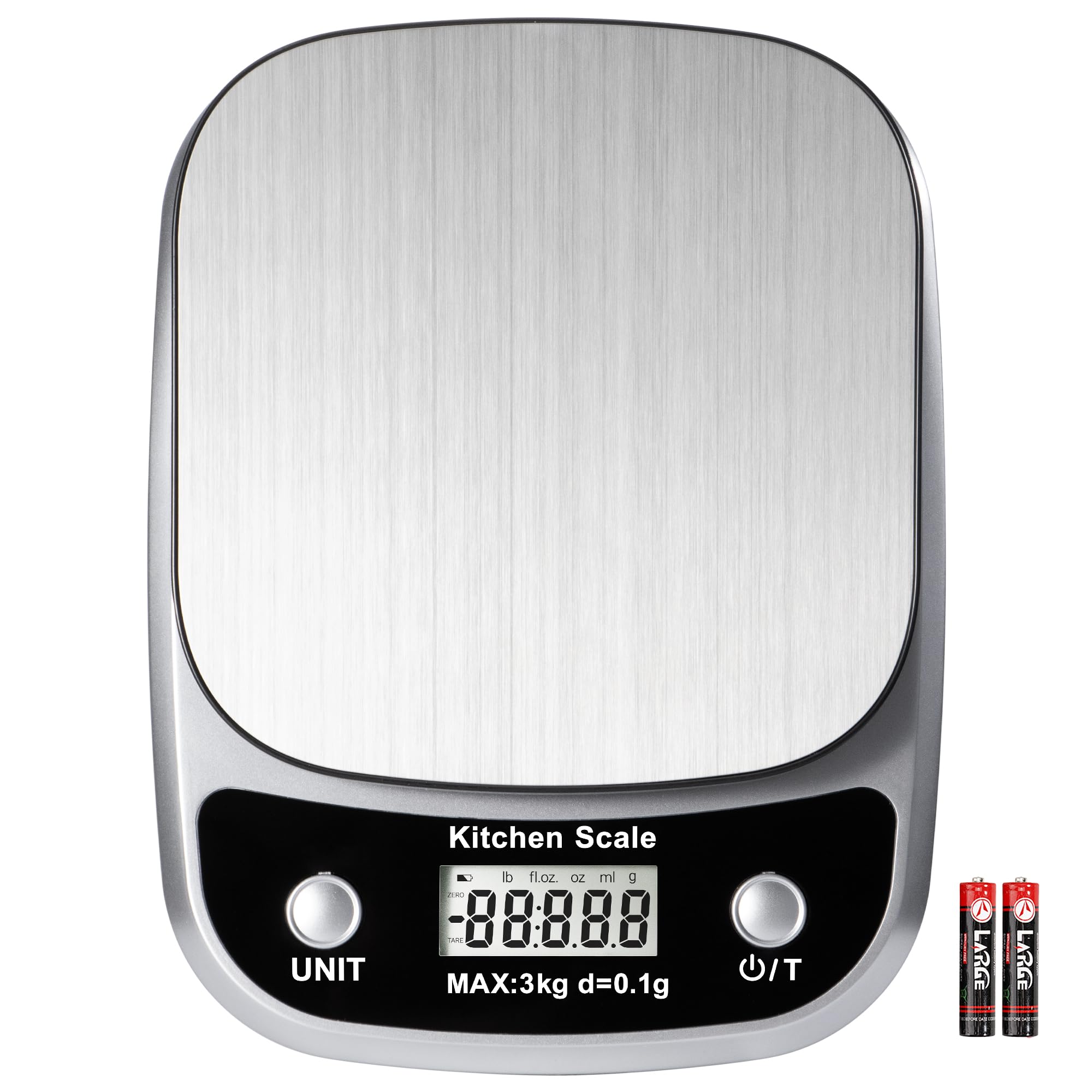 GRAM PRES food scale with a sleek design and precise 0.1g readouts for accurate portions.