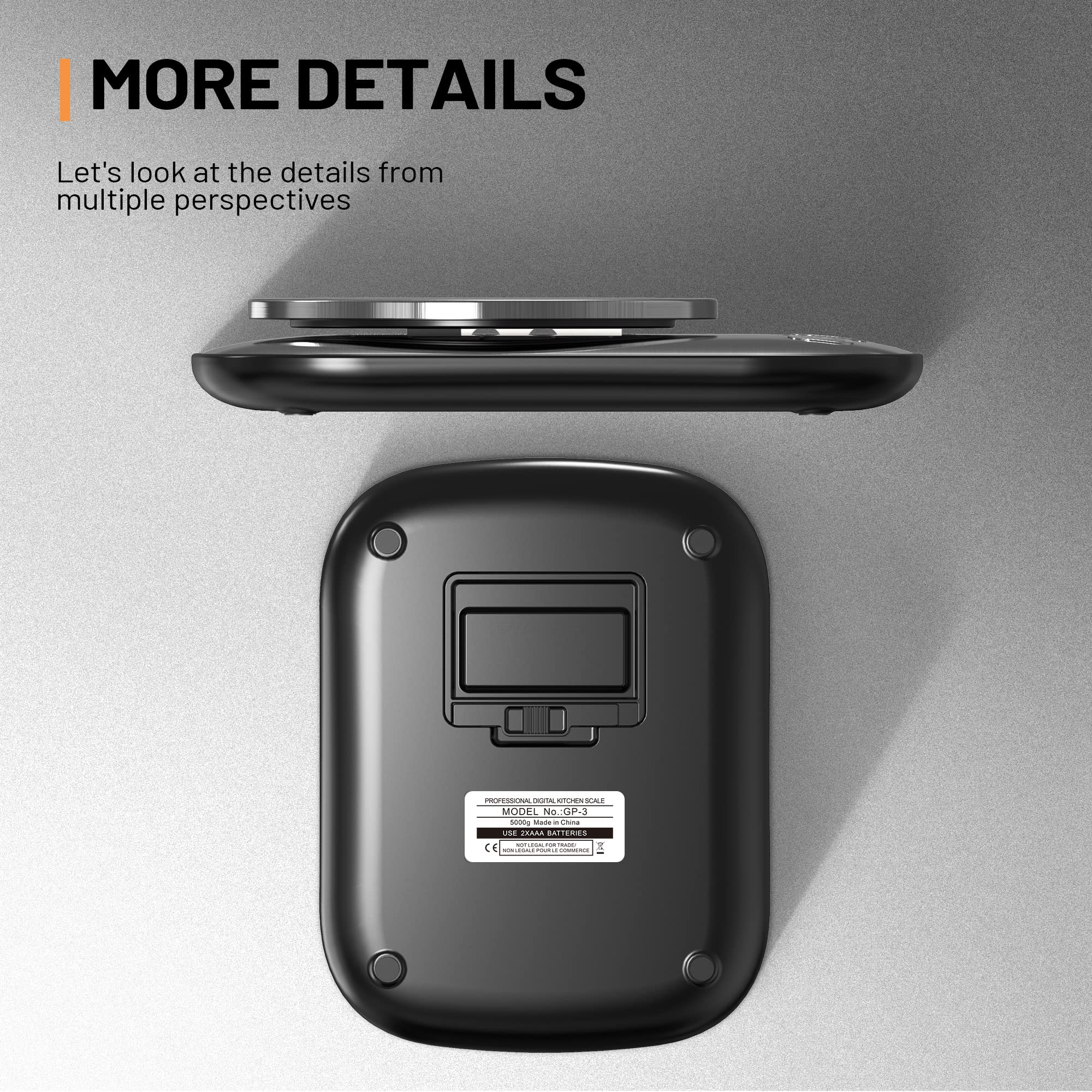 GRAM PRES modern stainless steel design adds a premium touch to your counter.