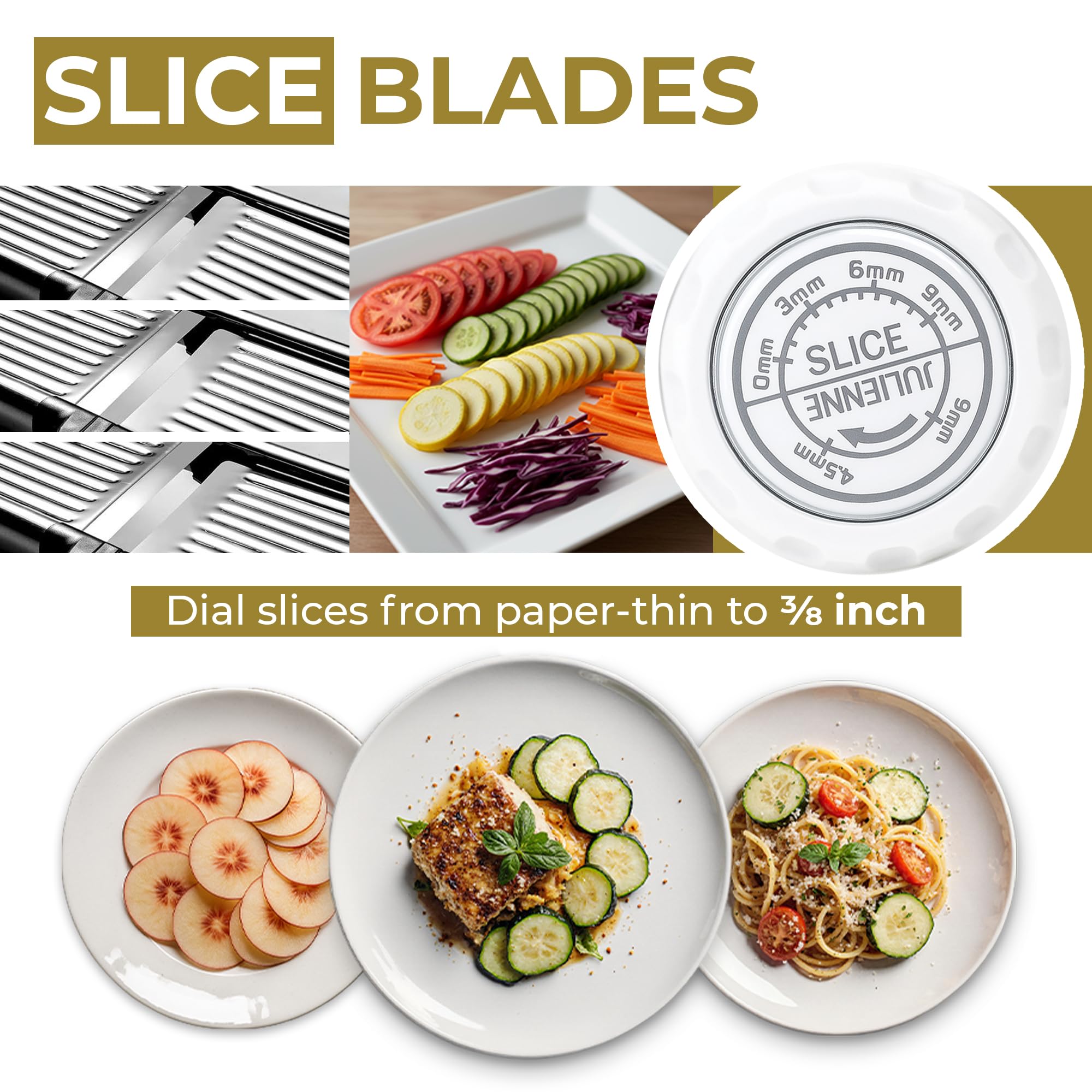 Gramercy Mandoline with non-slip base stays stable during kitchen prep.