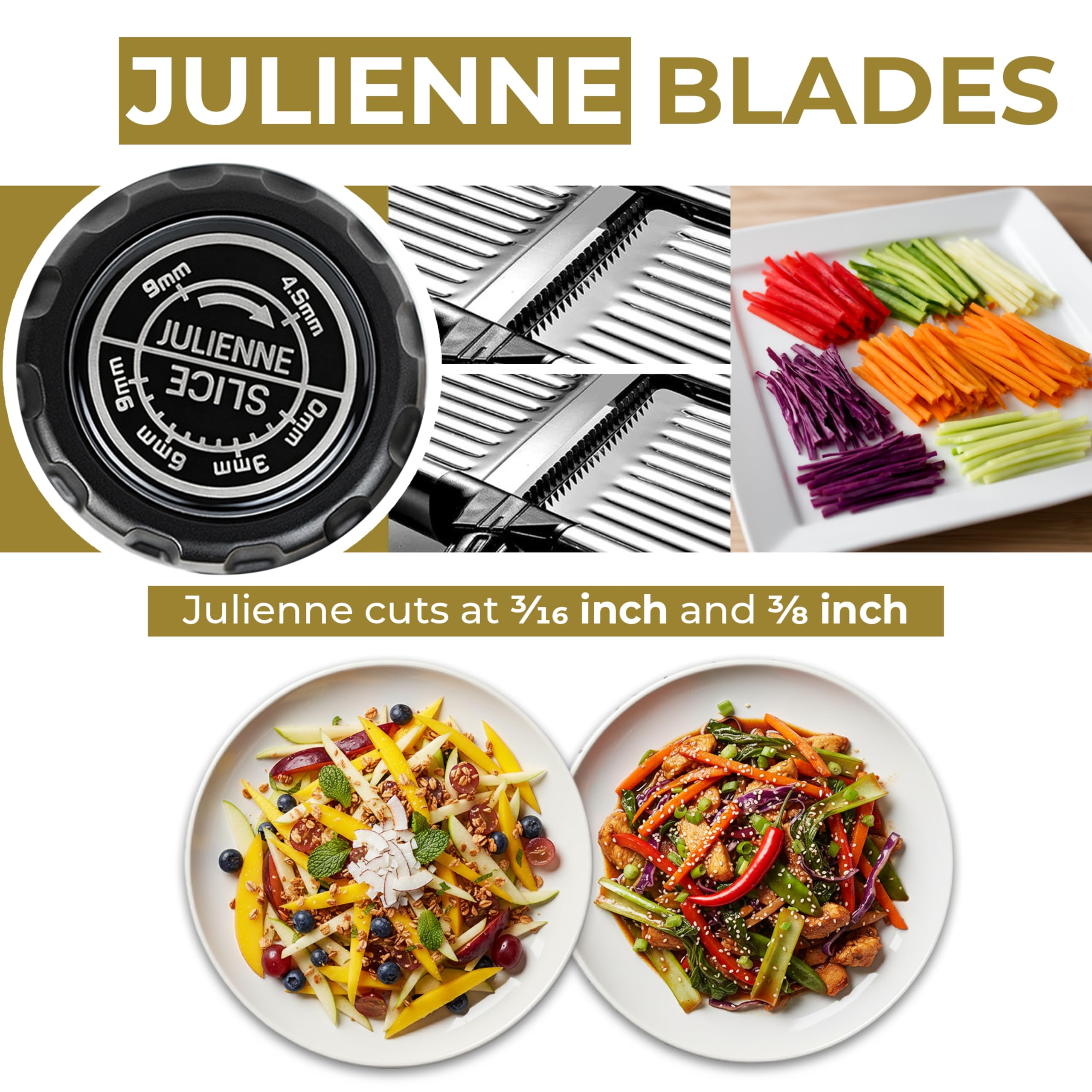 Gramercy mandoline includes cut-resistant gloves for safer veggie prep
