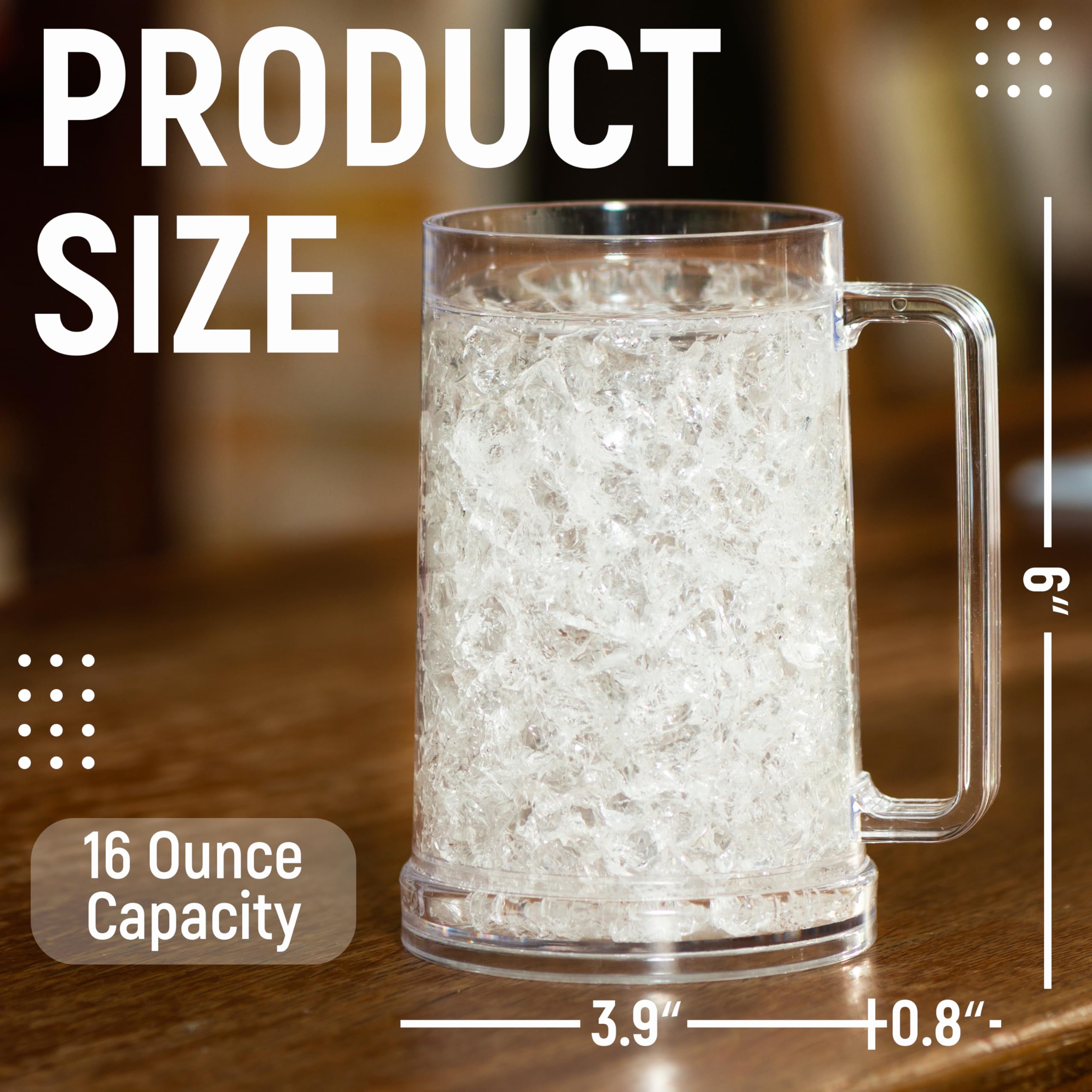 Granatan double-walled clear beer mug highlights robust design and premium feel