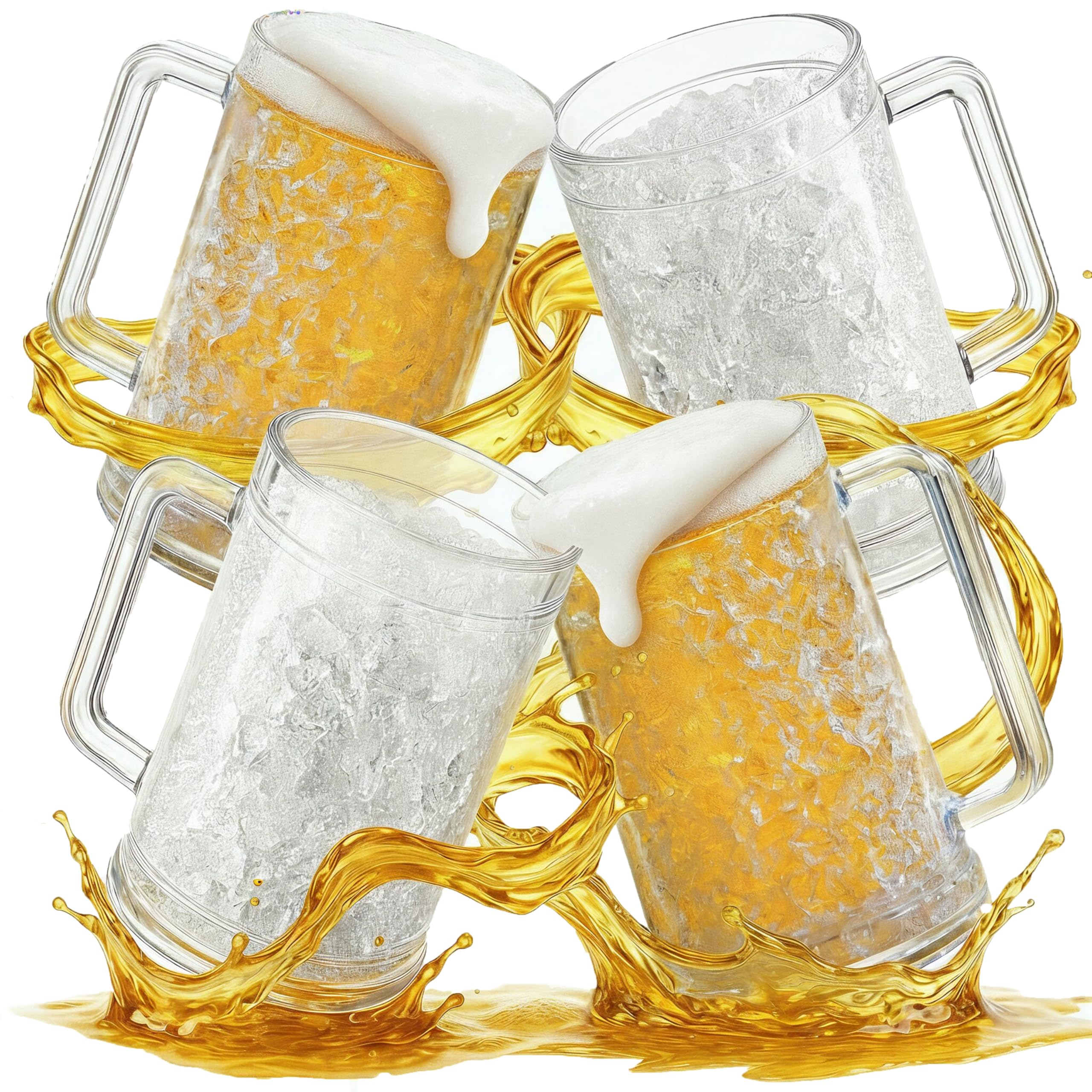 Granatan beer mug gel-freeze 16oz keeps drinks cold for longer sessions