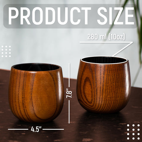 Granatan beeswax-finish wood whiskey glass emphasizes durability