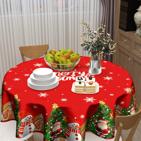 Granbey easy-care tablecloth machine washable in cold cycle.